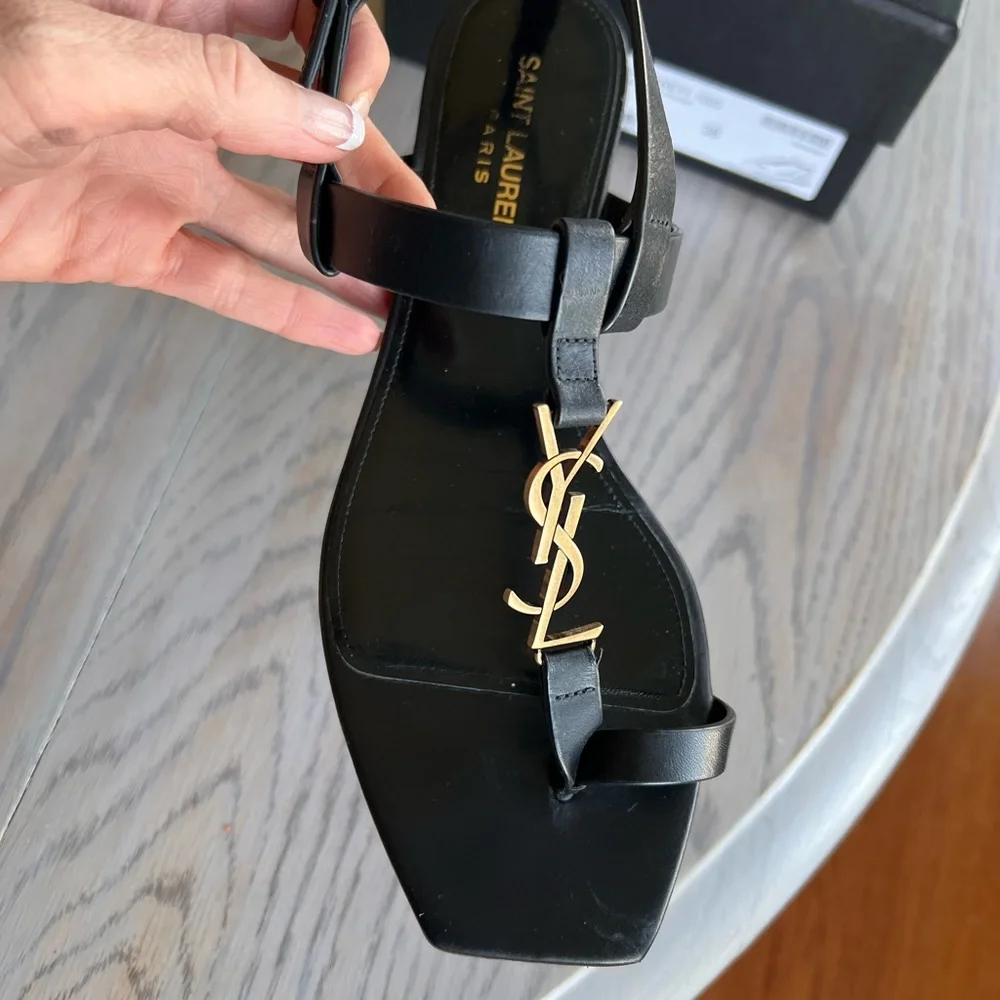 Saint Laurent Cassandra Sandal size 38 - Picture 6 of 13